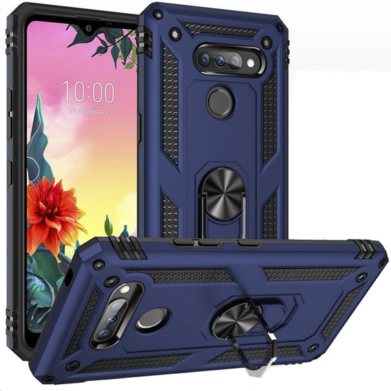 Armor Case for LG K50S, Nox Case Ring, dark blue