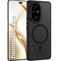 Case for Honor 200 Pro, for MagSafe, ERBORD Matt Case, black