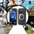 IP68 Waterproof Case for iPhone 16 Pro, SHELLBOX MagSafe, black