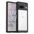 Case for Google Pixel 7 5G, Fusion Hybrid, with camera protection, transparent / black