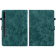 Case for Samsung Galaxy Tab S9, Wallet Pen Slot, green