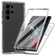 Case for Samsung Galaxy S23 Ultra, Shockproof, with film, transparent
