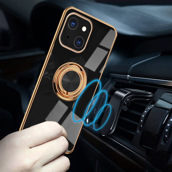 Case for iPhone 13 mini, Electro Ring, black