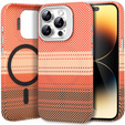 Case for iPhone 14 Pro, Frame Kickstand, for MagSafe, Sunset Orange