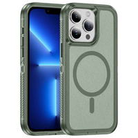 Case with frame for iPhone 13 Pro, for MagSafe, green