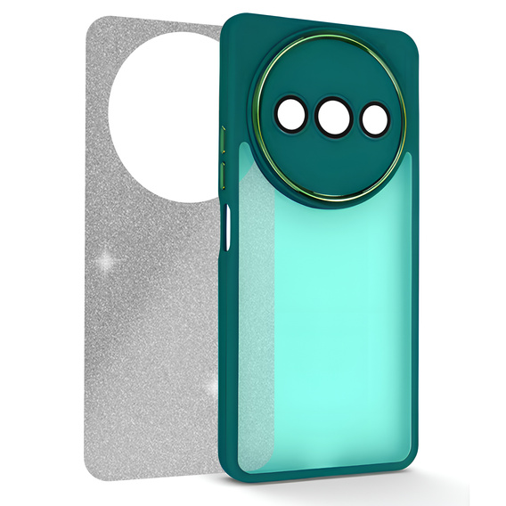 Case for Xiaomi Redmi A3, Glittery Powder, green