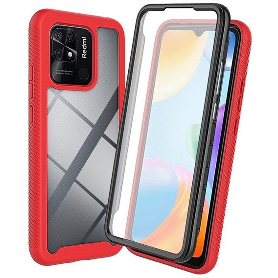 Case for Xiaomi Redmi 10C, Shockproof, with film, blue