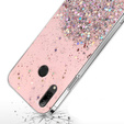 Case for Huawei P Smart 2019, Glittery, pink