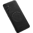 Case for Samsung Galaxy A54 5G, Leather Hybrid MagSafe, black
