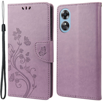 Flip case for Oppo A17, Butterfly, purple