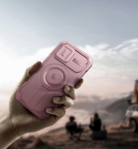Dexnor armoured case with stand and camera shutter, for MagSafe for iPhone 17
