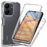 Case for Xiaomi Redmi 13C, Shockproof, with film, transparent