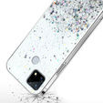 Case for Realme 7i, Glittery, transparent