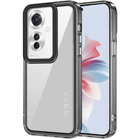 Case for Oppo Reno 11F 5G, Fusion Hybrid, transparent / black