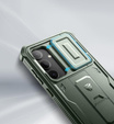 Armored case for Samsung Galaxy S24 Plus, Dexnor Full Body (Two Frames), green