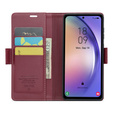 CASEME flip case for Samsung Galaxy A54 5G, Litchi Wallet, red