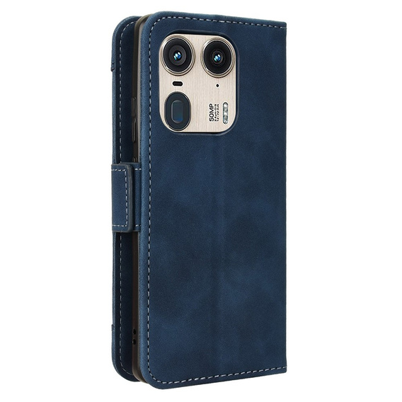 Flip case for Motorola Edge 50 Ultra, Card Slot, dark blue
