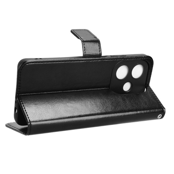 Flip case for Oppo A40 / Oppo A40m, Crazy Horse Wallet, black