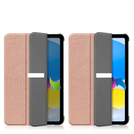 Case for iPad 10.9 2022 10 Gen, Smartcase with stylus space, pink