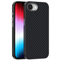 ABEEL Case for iPhone 16e, Carbon Fiber, for MagSafe, black