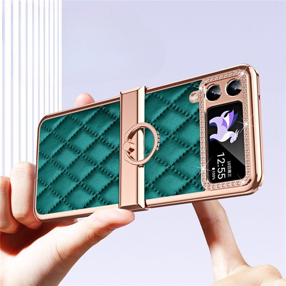 Case for Samsung Galaxy Z Flip 4 5G, Rhombus Grid
