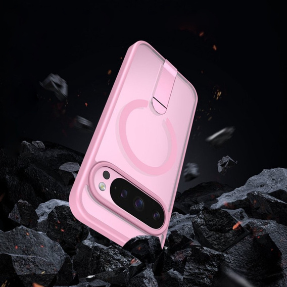 Fusion Hybrid case for Google Pixel 10 Pro XL, for MagSafe, with stand, pink