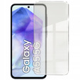 Spigen case for Samsung Galaxy A55 5G, Ultra Hybrid, black + 9H Tempered Glass