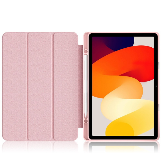 Case for Xiaomi Redmi Pad SE 11", Smartcase Hybrid, with stylus space, pink
