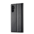 Flap case for Samsung Galaxy S25 FE, Carbon LC.IMEEKE, black