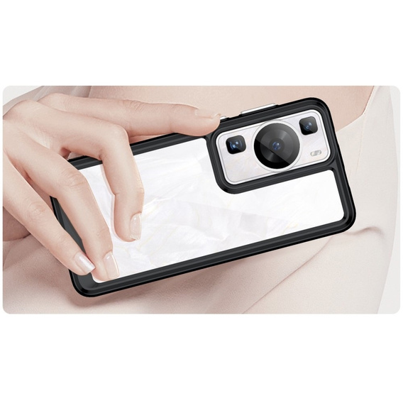 Case for Huawei P60 / P60 Pro, Fusion Hybrid, transparent / black