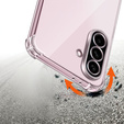 Case for Samsung Galaxy A56, Erbord Dropproof, transparent + Glass