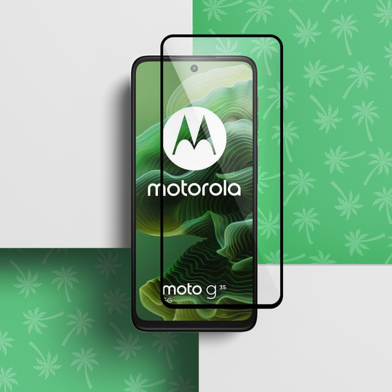 5D Full Glue Smart Palm tempered glass for Motorola Moto G35 5G