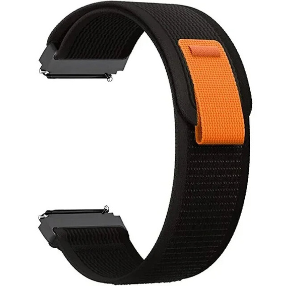 Nylon strap for Samsung Galaxy Watch Active 22mm, Black