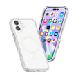 Case for iPhone 17, for MagSafe, glitter, transparent