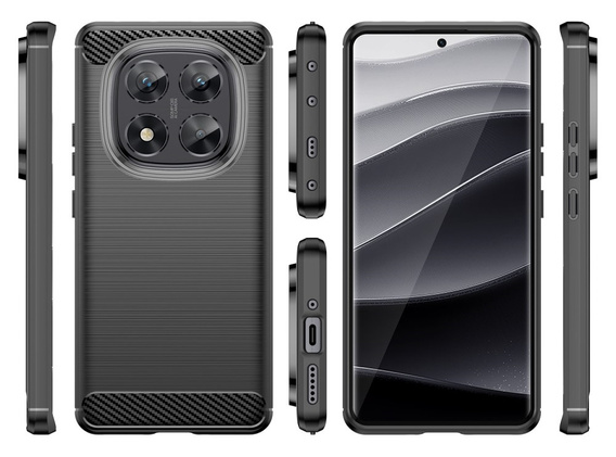 Case for Xiaomi Redmi Note 14 Pro, Carbon, black
