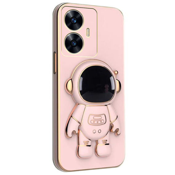 Case for Realme C55, Astronaut, pink rose gold