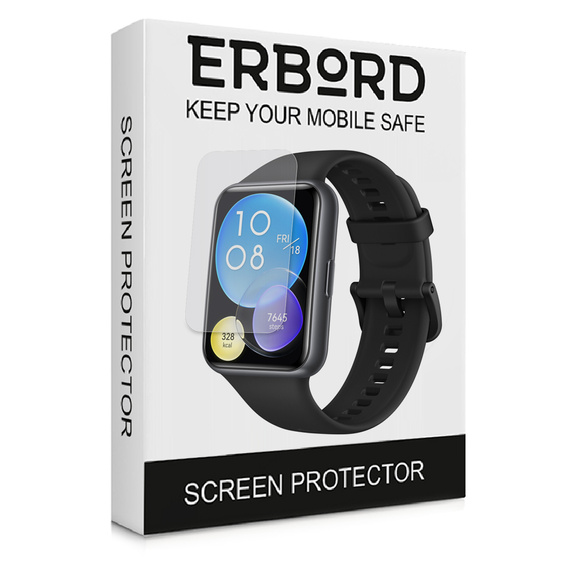 3x ERBORD hydrogel film for Huawei Watch Fit 2