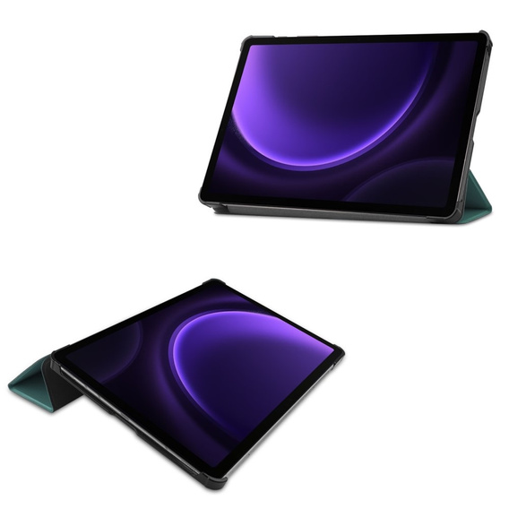 Case for Samsung Galaxy Tab S9 FE, Tri-fold, green