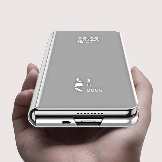 Case for Samsung Galaxy Z Fold3 5G, Clear View, silver