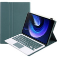 Case + keyboard Xiaomi Pad 6 / 6 Pro, Touchpad, green