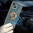 Case for iPhone 14 Plus, Electro Ring, grey