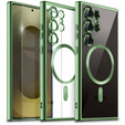 Case for Samsung Galaxy S25 Ultra, Electro MagSafe, green + Screen Glass