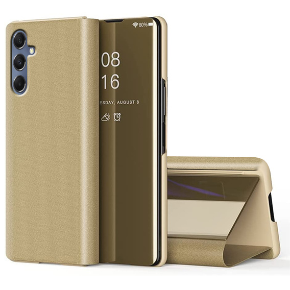 Case for Samsung Galaxy M34, Clear View, gold