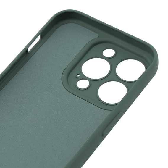 Case for iPhone 15 Pro Max, Silicone Lite, dark green