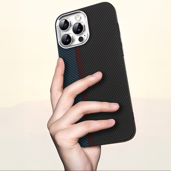 MagSafe's iPhone 16 Pro Max Case, Carbon Fiber, black / blue