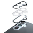 Case for Samsung Galaxy S24, Fusion Hybrid, with camera protection, transparent / black