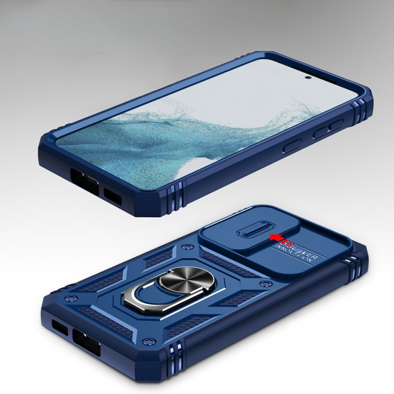 Case for Samsung Galaxy S23, CamShield Slide, blue