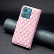 Flip case for Motorola Edge 40 Neo, Wallet, BINFEN COLOR, pink