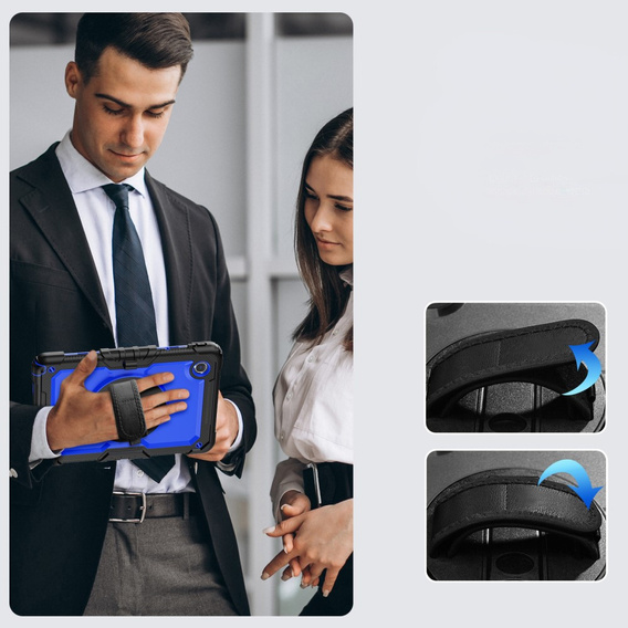Armored Case for Lenovo Tab M11, protective 360 with stylus slot, dark blue