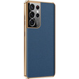 Case for Samsung Galaxy S23 Ultra, Cowhide Leather, dark blue